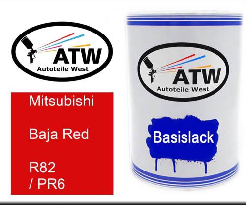 Mitsubishi, Baja Red, R82 / PR6: 500ml Lackdose, von ATW Autoteile West.